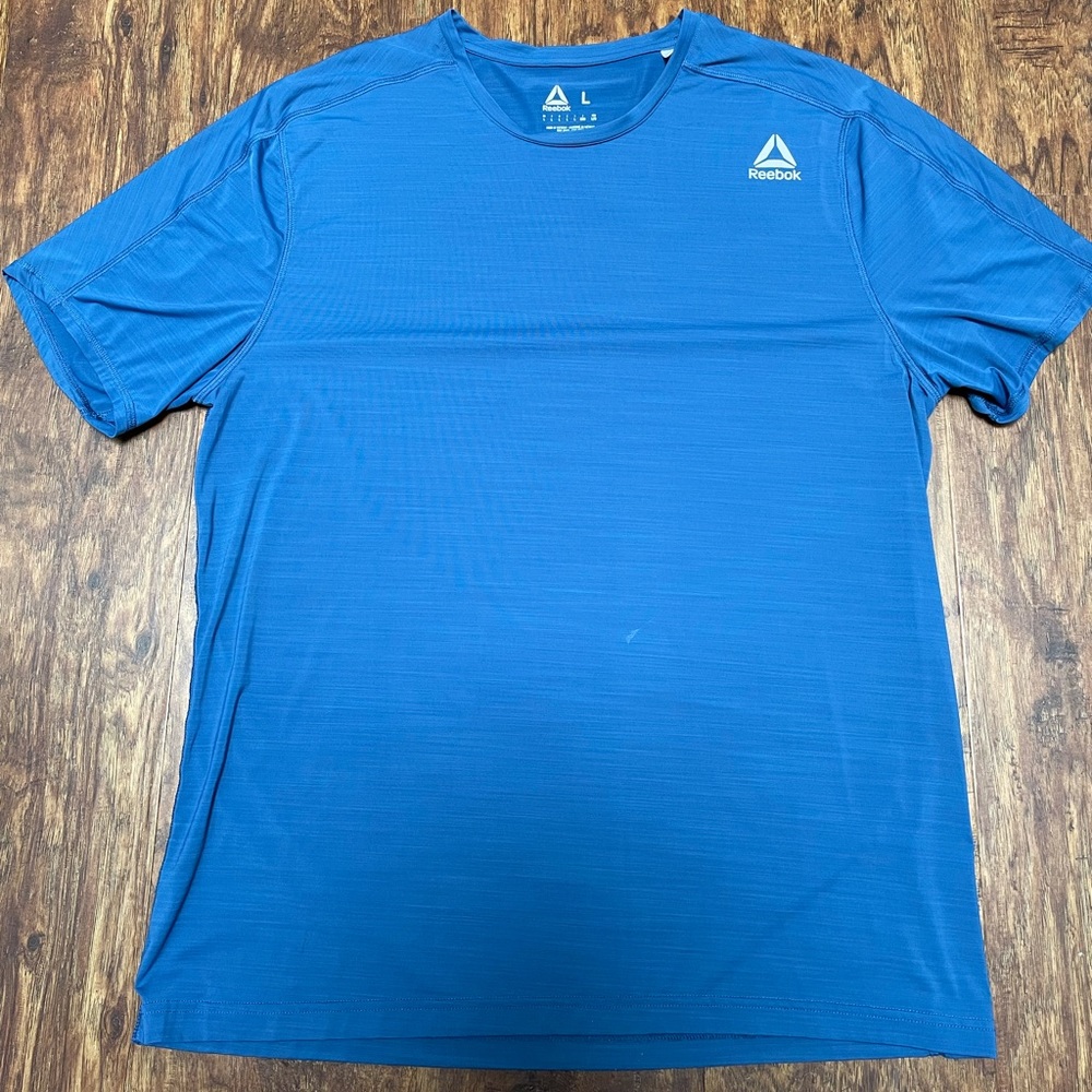 Blue Rebook Dry Fit Workout Shirt